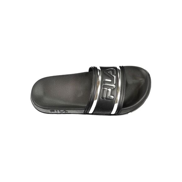 Fila Slide Sandals Silvertrimmed Women Black - Picture 1 of 3